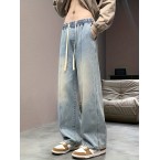 Wide Leg Cotton Blen...