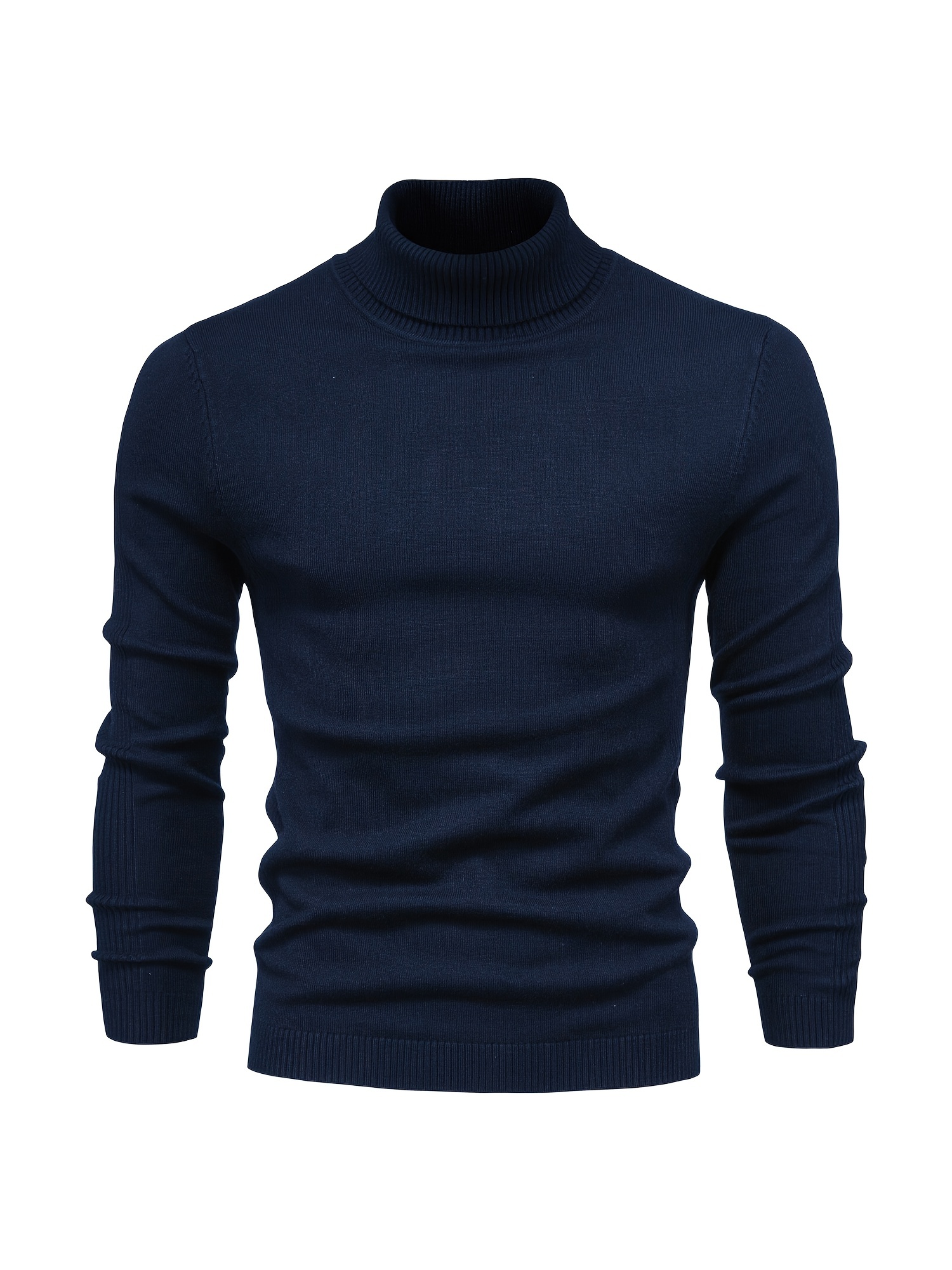 all match best sellers autumn winter pullover men solid turtleneck sweaters details 90